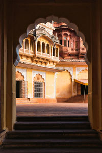 Low angle view of historical building