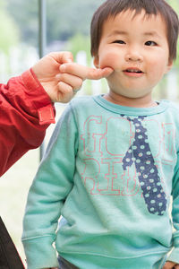 Portrait of cute baby boy