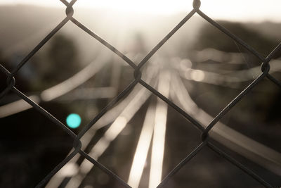 Close-up of chainlink fence