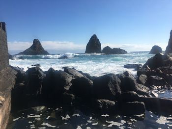 Panoramic view of sea against sky