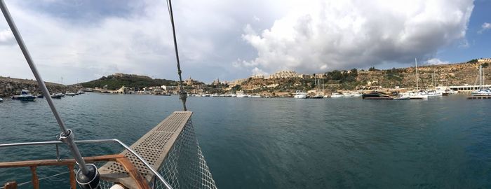 Panoramic view of sea against sky