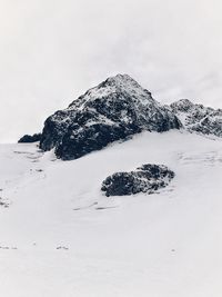 Scenic view of snow against sky