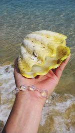 Close-up of woman in water