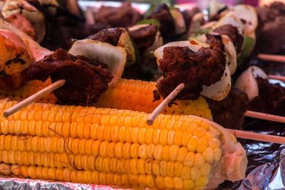 Full frame shot of fruits for sale in market