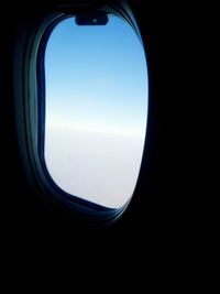 View of city through window