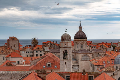 View of cathedral against cloudy sky