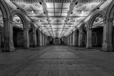 Empty corridor of building