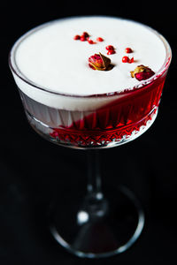 Close-up of dessert on table