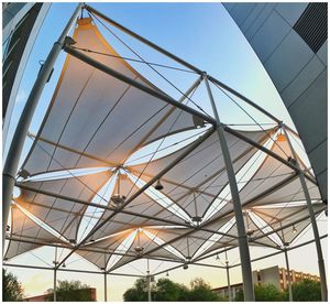 Low angle view of built structure against sky