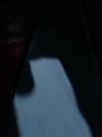 Close-up of shadow on floor