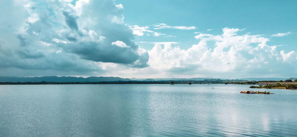 Panoramic view of sea against sky