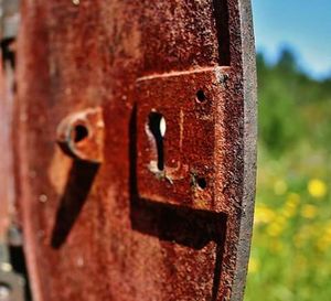 Close-up of rusty metal