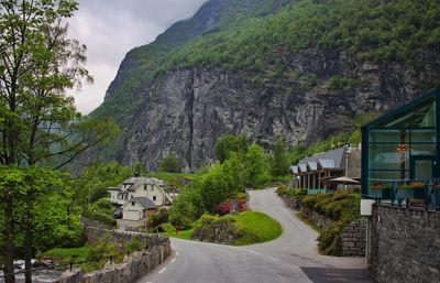 Road passing through mountain