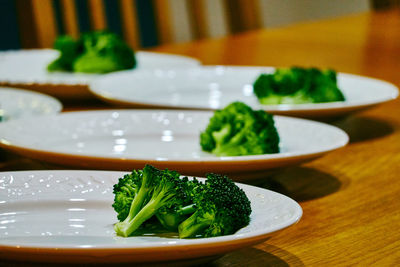 Close-up of vegetable meal served in plate