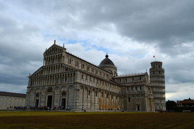 Building against cloudy sky