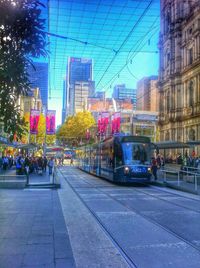 City street with buildings in background