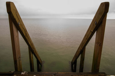 Pier on sea