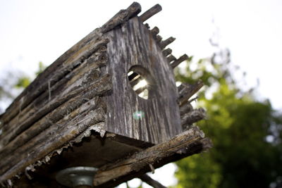 Low angle view of old building