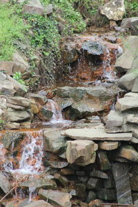 Close-up of water flowing