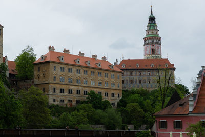 Low angle view of buildings against sky