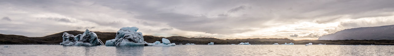 Panoramic view of sea against sky