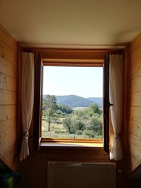 View of through window of house