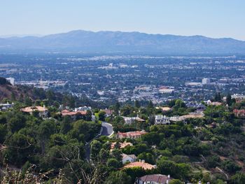 Watching from hollywood hills down to studio city