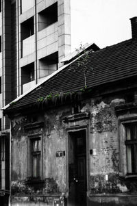 Exterior of old building against sky