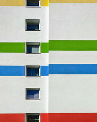 Full frame shot of multi colored building