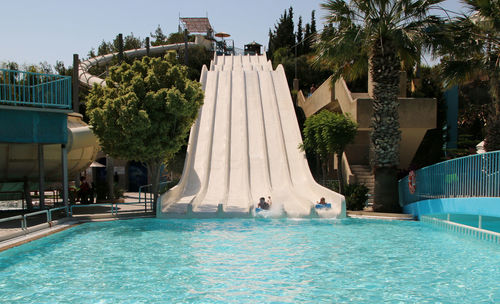 View of swimming pool at resort