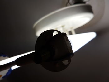 Close-up of electric lamp