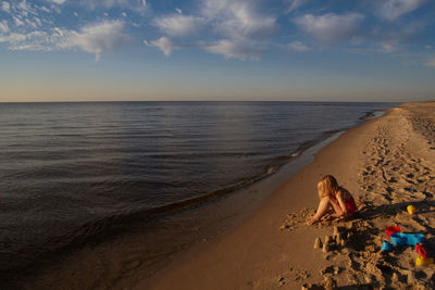 Scenic view of sea against sky