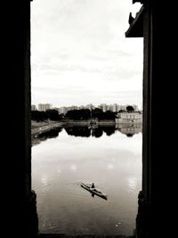 Scenic view of river against sky