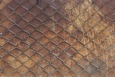Full frame shot of metal wall
