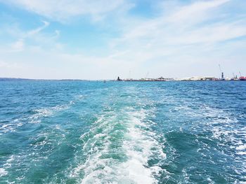 Scenic view of sea against sky