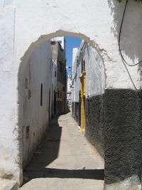 Narrow alley amidst buildings