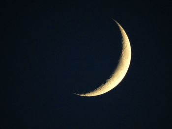 Scenic view of moon against clear sky