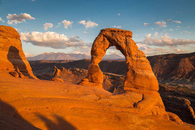 View of rock formations