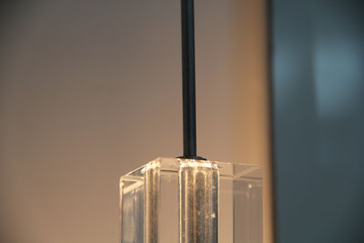 Close-up of illuminated lamp