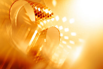 Close-up of illuminated light bulb