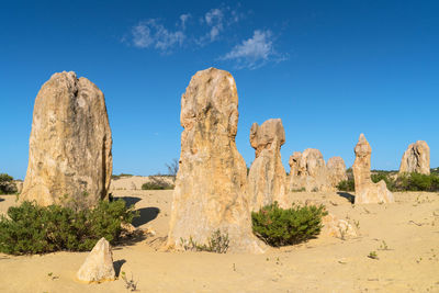 View of rock formations