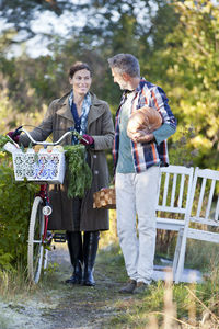 Mature couple with vegetables, stockholm, sweden