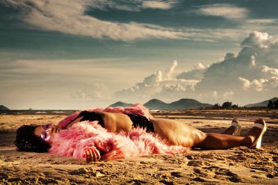 Woman on the beach