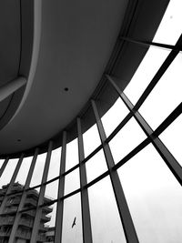 Low angle view of modern building against sky