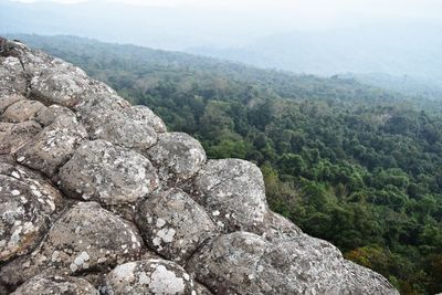 Scenic view of rocky mountains