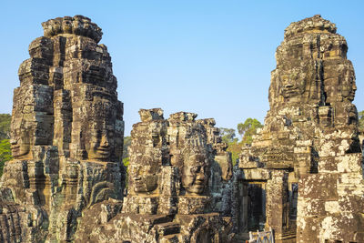 Bayon temple ruins, siem reap, cambodia