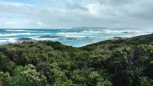 Scenic view of sea against sky