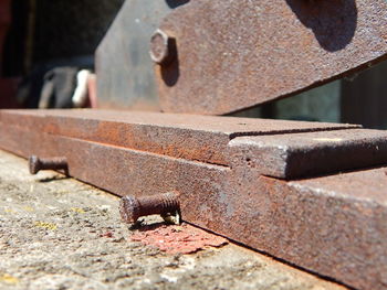 Close-up of rusty metal