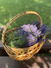 Close-up of multi colored basket