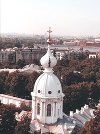 Buildings against sky in city